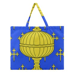 Banner Of Arms Of Kingdom Of Galice After Doetecum Zipper Large Tote Bag by abbeyz71