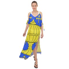 Banner Of Arms Of Kingdom Of Galice After Doetecum Maxi Chiffon Cover Up Dress by abbeyz71