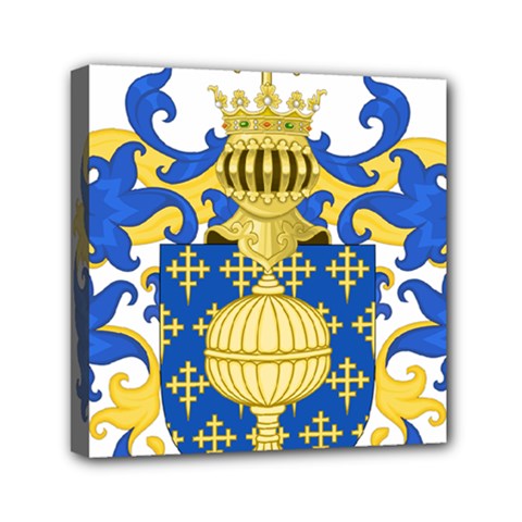 Coat Of Arms Of Kingdom Of Galicia, 16th Century Mini Canvas 6  X 6  (stretched) by abbeyz71