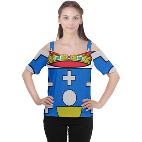Coat Of Arms Of Galicia Cutout Shoulder Tee by abbeyz71