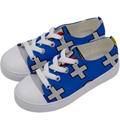 Coat Of Arms Of Galicia Kids  Low Top Canvas Sneakers by abbeyz71