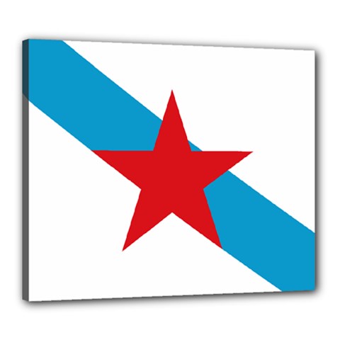 Estreleira Flag Canvas 24  X 20  (stretched) by abbeyz71