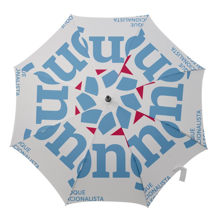 Galician Nationalist Bloc Logo Hook Handle Umbrellas (Medium)