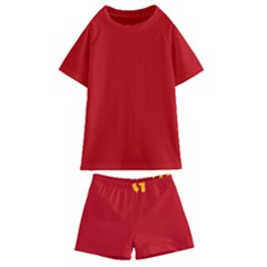 Confederación Intersindical Galega Flag Kids  Swim Tee And Shorts Set