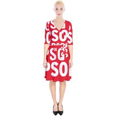 Socialists  Party Of Galicia Logo Wrap Up Cocktail Dress by abbeyz71