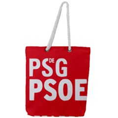 Socialists  Party Of Galicia Logo Full Print Rope Handle Tote (large) by abbeyz71