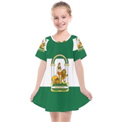 Flag Of Andalusia Kids  Smock Dress by abbeyz71