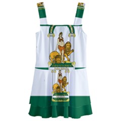 Flag Of Andalusia Kids  Layered Skirt Swimsuit