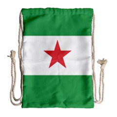 Flag Of Andalusian Nation Party Drawstring Bag (large) by abbeyz71