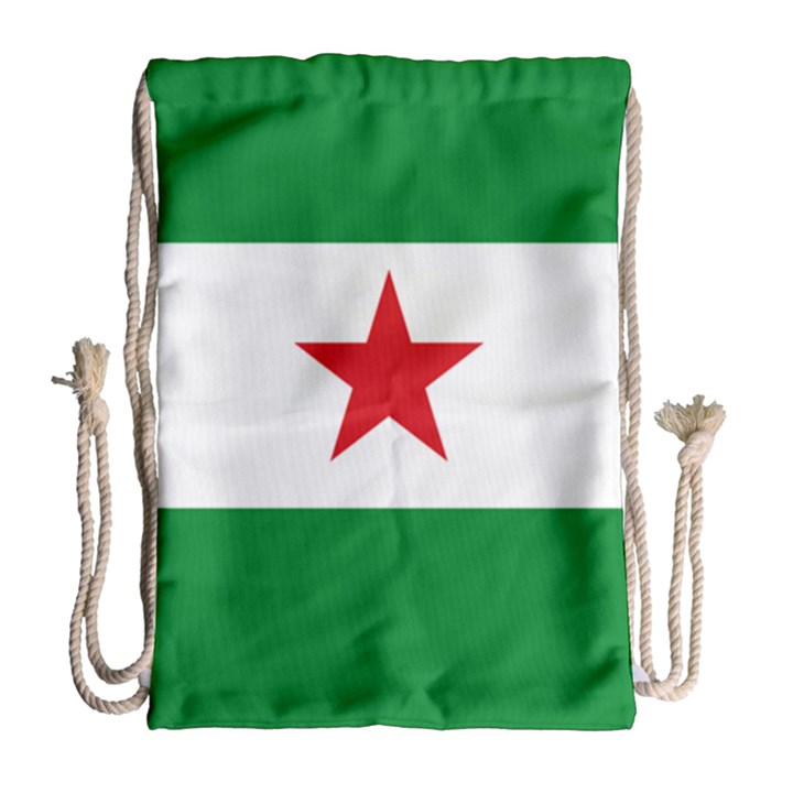 Flag of Andalusian Nation Party Drawstring Bag (Large)