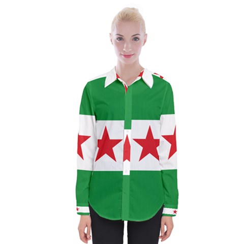 Flag Of Andalusian Nation Party Womens Long Sleeve Shirt by abbeyz71
