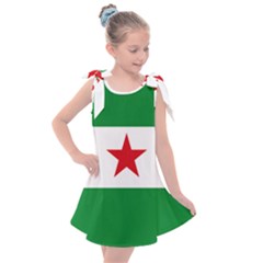 Flag Of Andalusian Nation Party Kids  Tie Up Tunic Dress by abbeyz71