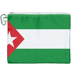 Flag Of Andalucista Youth Wing Of Andalusian Party Canvas Cosmetic Bag (xxxl) by abbeyz71