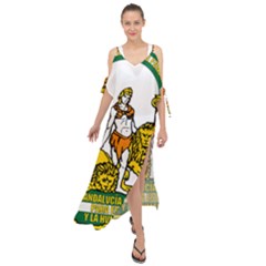 Emblem Of Andalusia Maxi Chiffon Cover Up Dress by abbeyz71