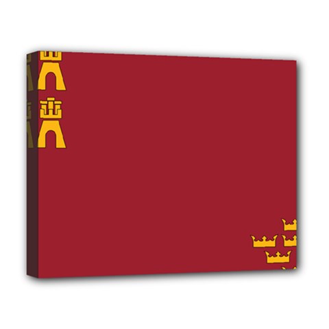 Flag Of Murcia Deluxe Canvas 20  X 16  (stretched)