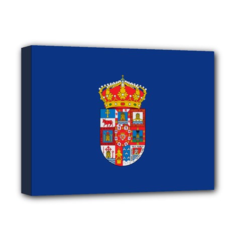 Flag Of Murcia, 1976-1982 Deluxe Canvas 16  X 12  (stretched)  by abbeyz71