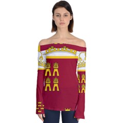 Coat Of Arms Of Murcia Off Shoulder Long Sleeve Top by abbeyz71