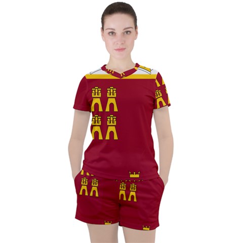 Coat Of Arms Of Murcia Women s Tee And Shorts Set by abbeyz71
