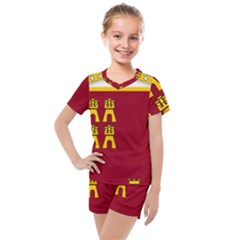 Coat Of Arms Of Murcia Kids  Mesh Tee And Shorts Set