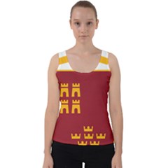 Stylized Coat Of Arms Of Murcia Velvet Tank Top by abbeyz71