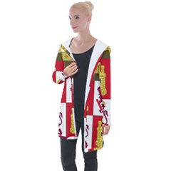 Coat Of Arms Of Castile And León Longline Hooded Cardigan by abbeyz71