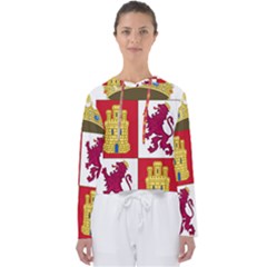 Coat Of Arms Of Castile And León Women s Slouchy Sweat by abbeyz71