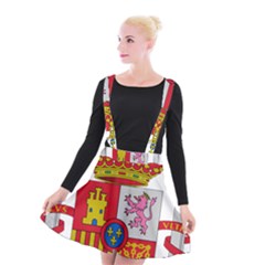 Coat of Arms of Spain Suspender Skater Skirt