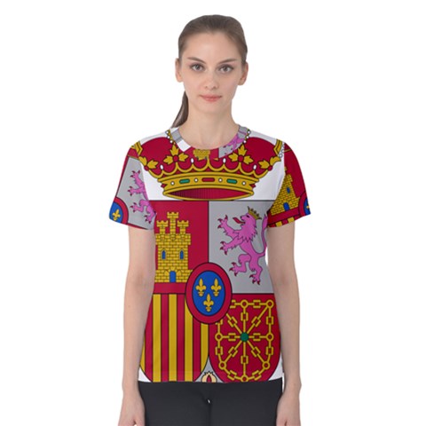 Coat Of Arms Of Spain Women s Cotton Tee by abbeyz71
