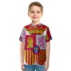 Coat Of Arms Of Spain Kids  Sport Mesh Tee