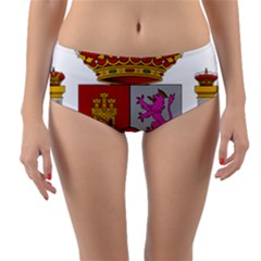 Coat Of Arms Of Spain Reversible Mid-waist Bikini Bottoms