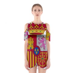 Coat Of Arms Of Spain Shoulder Cutout One Piece Dress by abbeyz71