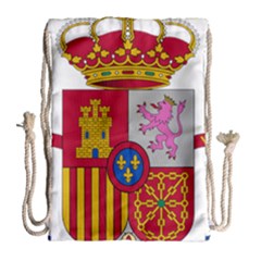 Coat Of Arms Of Spain Drawstring Bag (large) by abbeyz71