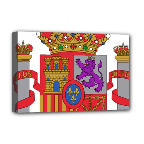 Coat Of Arms Of Spain Deluxe Canvas 18  X 12  (stretched) by abbeyz71