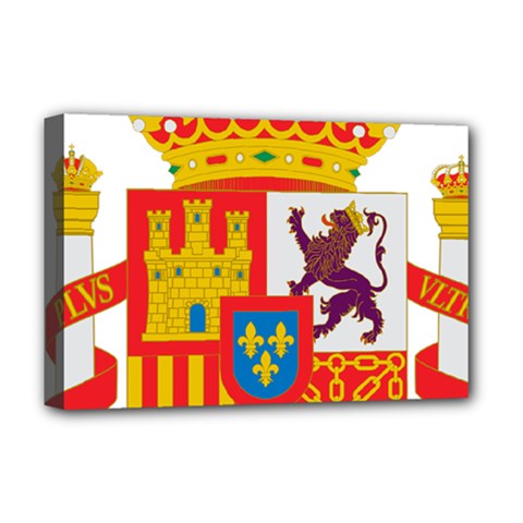 Coat Of Arms Of Spain Deluxe Canvas 18  X 12  (stretched) by abbeyz71