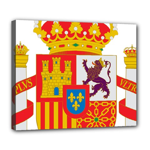Coat Of Arms Of Spain Deluxe Canvas 24  X 20  (stretched) by abbeyz71