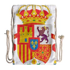 Coat Of Arms Of Spain Drawstring Bag (large) by abbeyz71