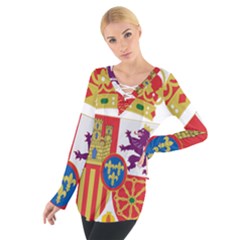 Coat Of Arms Of Spain Tie Up Tee by abbeyz71