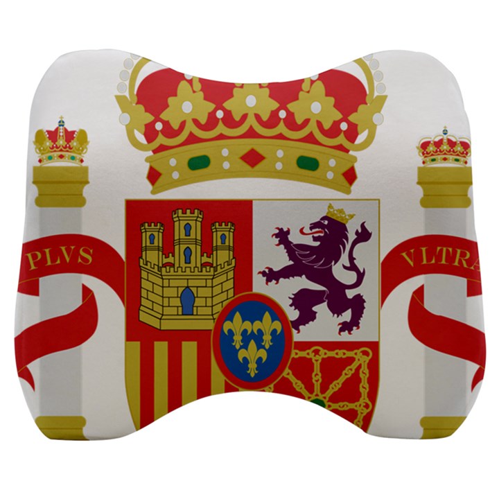 Coat of Arms of Spain Velour Head Support Cushion