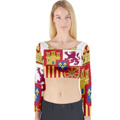 Coat Of Arms Of Spain Long Sleeve Crop Top