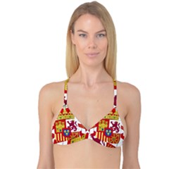 Coat Of Arms Of Spain Reversible Tri Bikini Top