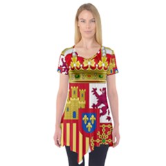 Coat Of Arms Of Spain Short Sleeve Tunic 