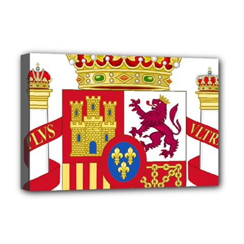 Coat Of Arms Of Spain Deluxe Canvas 18  X 12  (stretched) by abbeyz71