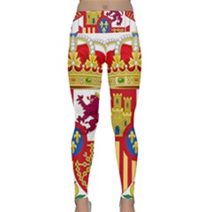 Coat Of Arms Of Spain Lightweight Velour Classic Yoga Leggings by abbeyz71