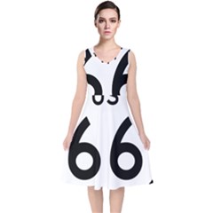 Route 66 V-neck Midi Sleeveless Dress  by abbeyz71