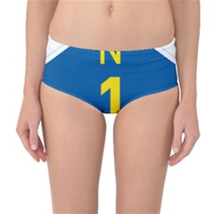 South Africa National Route N1 Marker Mid-waist Bikini Bottoms by abbeyz71