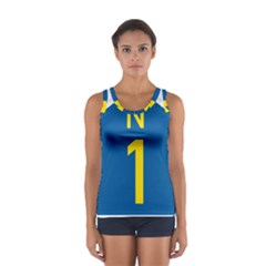 South Africa National Route N1 Marker Sport Tank Top  by abbeyz71
