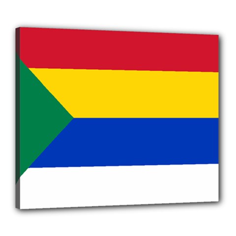 Druze Flag  Canvas 24  X 20  (stretched) by abbeyz71