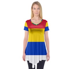 Druze Flag  Short Sleeve Tunic  by abbeyz71