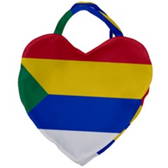 Druze Flag  Giant Heart Shaped Tote by abbeyz71