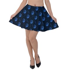 Blue Moon Velvet Skater Skirt by greenthanet